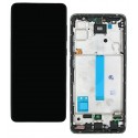 Дисплей для Samsung A525 Galaxy A52, A526 Galaxy A52 5G, белый, с рамкой, с широким ободком, China Quality, (TFT)
