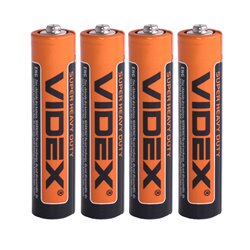 Батарейка лужна Videx Super Hevy Duty, LR03, AAA, 4 шт
