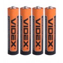 Батарейка Videx Super Hevy Duty, LR03, AAA, 4 шт
