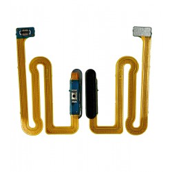 Шлейф для Samsung A145 Galaxy A14, кнопки увімкнення, сканера відбитка пальця (Touch ID), High Quality, чорний