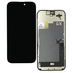 Дисплей для Apple iPhone 15 Pro, чорний, з сенсорним екраном, з рамкою, High quality, (TFT), GX-IN CELL