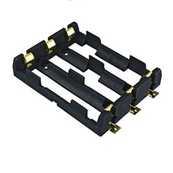 Тримач акумуляторів 18650, 1x3, з контактами, тип 2 (посилені контакти)