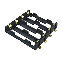 Тримач акумуляторів 18650, 1x4, з контактами, тип 2 (посилені контакти)