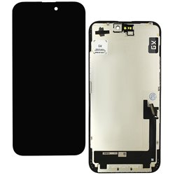 Дисплей для Apple iPhone 15 Plus, чорний, з сенсорним екраном, з рамкою, High quality, (TFT), GX-IN CELL