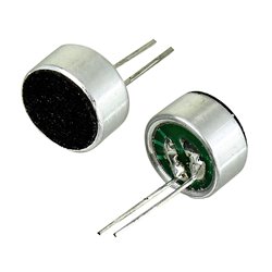 Мікрофон універсальний електретний, DGO-9745P, розмір 9.7 x 4.5 мм, з ніжками