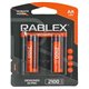 Акумуляторна батарейка Rablex Rechargable R6 AA, 2100мАг, 2шт у блістері