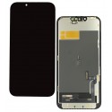 Дисплей для Apple iPhone 13, чорний, з рамкою, High Quality, DD-OLED