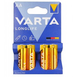 Батарейка VARTA Longlife (Alkaline), AA (LR6), 4 шт, блістер