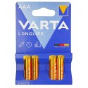 Батарейка VARTA Longlife (Alkaline), AAA (LR03), 4 шт, блістер