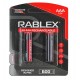 Аккумуляторная батарейка Rablex Rechargable R03 AAA 600 мАч, 2 шт