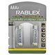 Аккумуляторная батарейка Rablex Rechargable R03 AAA 800 мАч, 2 шт