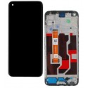 Дисплей для Oppo A96 4G, черный, с рамкой, оригинал (PRC), 1540432310