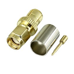 Штекер SMA-J-5 male на кабель RG6 LMR300 ver2