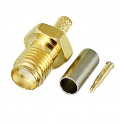 Гнездо RP-SMA-K-1.5 female на кабель RG174