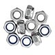 Гайка шестигранна самоконтряща М6, anti-slip hex nut (10 шт.)