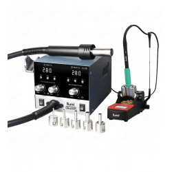 Паяльная станция прецизионная Kaisi 8624P-245, фен 100C - 450C, паяльника стандарта JBC 245, 6 каналов памяти, 800W, 200 C - 500 C