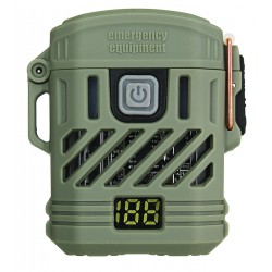 Фонарик Multifunctional D53-2LED, Li-Ion аккумулятора, индикация заряда, зажигалка, ЗУ Type-C, Box