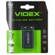Батарейка Videx 6LR61, крона, 9V, Alcaline, зелена, 1 штука
