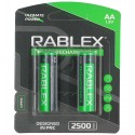 Акумулятор Rablex Rechargable R6 AA, 2500мАг, 2шт у блістері