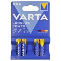 Батарейка Varta Longlife Power AAА, Alkaline, блистер (4 батарейки)