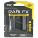 Аккумуляторная батарейка Rablex Rechargable R03 AAA 1100 мАч, 2 шт