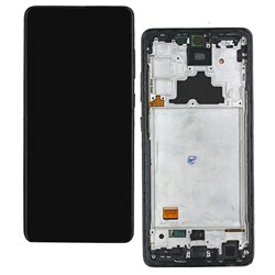 Дисплей для Samsung A725 Galaxy A72, A726 Galaxy A72 5G, черный, c рамкой, China quality, (TFT)