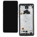 Дисплей для Samsung A725 Galaxy A72, A726 Galaxy A72 5G, чорний, з рамкою, China quality (TFT)
