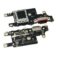 Шлейф для Xiaomi Poco X7 Pro, коннектора зарядки, с компонентами, High Quality, плата зарядки