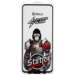 Защитное стекло для Google Pixel 5a, Full Glue, Gorilla Anti-Static, 0.3 мм, черное