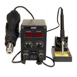 Паяльная станция Aida 8586D, фен с датчиком наклона (700W), паяльник с термоэлементом Hakko (60W), цифровая индикация