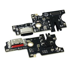 Шлейф для ZTE Blade V60, Blade V60 Design, Blade V60 Vita, конектора зарядки, з компонентами, High Quality, (плата зарядки), Black