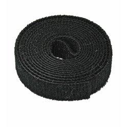 Кабельный органайзер Aida для стяжки проводов с липучкой, 10 мм x 1 м, черный