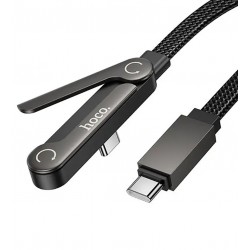 Кабель Type-C - Type-C, Hoco U150, 1,2 метра, 60W, черный