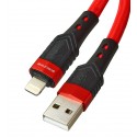 Кабель Lightning USB, Borofone BU35, 1,2 метри, 2,4А, червоний