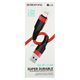 Кабель Lightning – USB, Borofone BU35, 1,2 метри, 2,4А, червоний