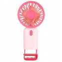 Вентилятор ручний RL 07 вбудований 3,7V акумулятор Type-C 6,4*4,1*13,2 см (рожевий)