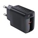Зарядний пристрій Acefast GaN A82 PD20W GaN Type-C - Type-C (Чорний)