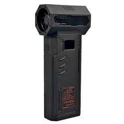 Турбовентилятор портативный X15, 4 насадки, для обдува и очистки, черный