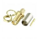 Гнездо RP-SMA-KY-3-11T female на кабель RG58 ver2