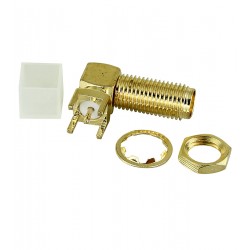 Гнездо SMA-KWE-13T female гнездо на плату 90°