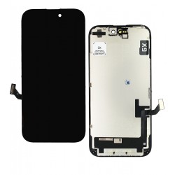 Дисплей для Apple iPhone 15, чорний, з сенсорним екраном, з рамкою, (TFT), ZY-IN CELL