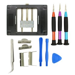 Набір інструментів Aida A-1225, викрутки: *0.8, +1.5, Y0.6, пінцет, дві лопатки, медіатор, монтажний столик