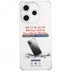 Чохол для Xiaomi Redmi 13C, Poco C65, силіконовий, протиударний, прозорий