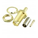Гнездо SMA-KY-1.5-11T female на кабель RG174 ver2