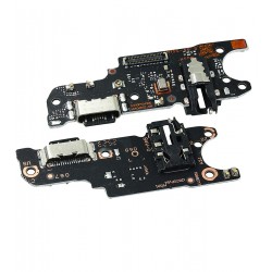 Шлейф для Xiaomi Redmi 15C 4G, Redmi 15C 5G, конектора зарядки, з компонентами, з мікрофоном, High Quality, (плата зарядки)