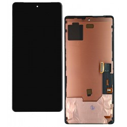 Дисплей для Google Pixel 7, чорний, з рамкою, High Quality, (OLED), GVU6C, GQML3