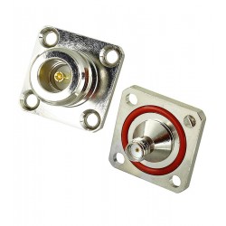 Переходник N/SMA-KKF N female - SMA female IP67 25*25mm