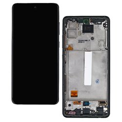 Дисплей для Samsung A528 Galaxy A52s 5G, чорний, з рамкою, Original (PRC)