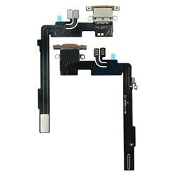 Шлейф для Apple iPhone 16 Pro Max, конектора зарядки, золотий, з мікрофоном, High Quality