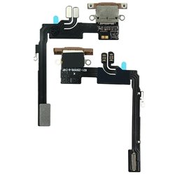 Шлейф для iPhone 16 Pro, конектора зарядки, золотий, з мікрофоном, High Quality